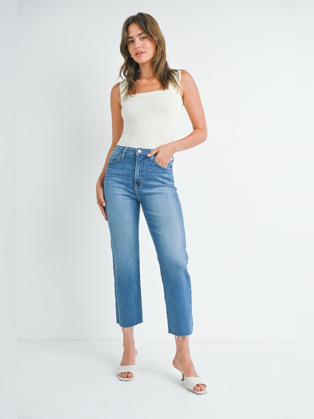 Just Black Denim (JBD) The Original Straight Jean in Deep Blue Wash